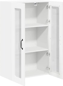 vidaXL Ραφιέρα τοίχου LUCCA Γυαλιστερό Λευκό 60 x 31 x 100 εκ.