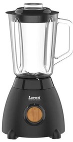 Μπλέντερ Laretti LR-FP7325, 500W, 1.5 l, Ανοξείδωτες λεπίδες, 2 ταχύτητες + παλμός, Μηχανισμός κλειδώματος, Μαύρο