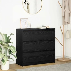 vidaXL Ντουλάπι Μαύρη βελανιδιά 80x35x76 εκ. Επεξεργασμένο Ξύλο