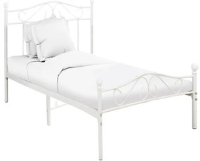 Intrahome Κρεβάτι Yorick Intrahome λευκό μεταλλικό 90x190εκ | SKU: INTRAPA-396111117