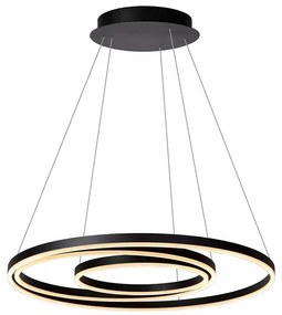 Φωτιστικό Κρεμαστό Lucide 46402-99-30 TRINITI Μαύρο Ματ (Black Mat)|Λευκό (White) 3000 K