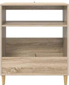 vidaXL Βάση πικάπ Sonoma Δρυς 71 x 39,5 x 83 εκ. Επεξεργασμένο Ξύλο