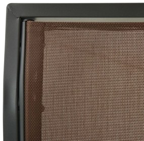 vidaXL Παγκάκι Κούνια Κήπου Χρώμα Coffee με Σκίαστρο