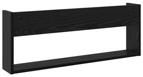 vidaXL Ράφι Περιοδικών Μαύρη Οξυά 80 x 12 x 30 εκ Επεξεργασμένο ξύλο