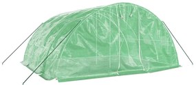 vidaXL Θερμοκήπιο Πράσινο 20 μ² 5 x 4 x 2,3 μ. με Ατσάλινο Πλαίσιο