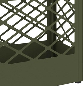 vidaXL Σχέδιο &amp; βάση αποθήκευσης Λαδί 28 x 12 x 41 εκ Ατσάλι