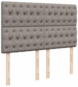 ΚΡΕΒΑΤΙ BOXSPRING ΜΕ ΣΤΡΩΜΑ TAUPE 160X200 ΕΚ. ΥΦΑΣΜΑΤΙΝΟ 3294418