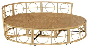 vidaXL Εξωτερική Lounge κρεβάτι χωρίς θόλο Poly Rattan