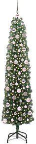 vidaXL Τεχνητό Χριστουγεννιάτικο Δέντρο με 300 LED Πράσινο 180 cm