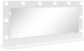 vidaXL Καθρέφτης Vanity με LED Φώτα Λευκό 100x45x18 εκ.