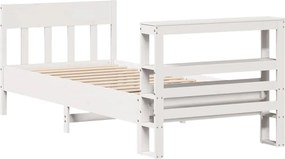 vidaXL Σκελετός Κρεβ. Χωρίς Στρώμα Λευκό 90x190 εκ Μασίφ Πεύκο