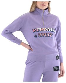 Φούτερ Kendall & Kylie  KKC.2SR.017.001 GRAPHIC QUARTER ZIP PULLOVER WOMEN KENDALL