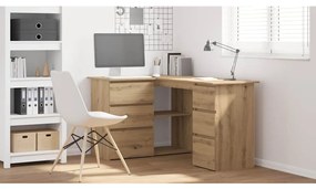 vidaXL Γωνιακό γραφείο Artisan Oak 145x100x76 cm Κατασκευασμένο ξύλο