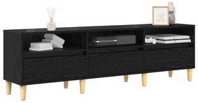 vidaXL Ντουλάπι TV Μαύρη δρυς 150 x 30 x 45 εκ Επεξεργασμένο ξύλο