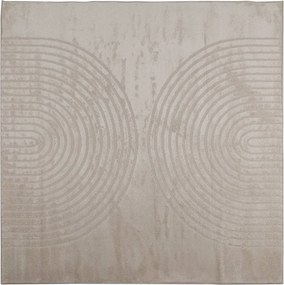 vidaXL Χαλιά χώρου τετράγωνο GALATI Μπεζ 120 x 120 cm Πολυεστέρας