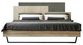 SB-00559 Κρεβάτι "ΜΟΡΦΕΑΣ" Διπλό σε χρώμα δρυς-γκρι σκούρο 160x200
   , 1 Τεμάχιο
