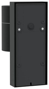 vidaXL Εξωτερικά Φωτιστικά Τοίχου 2 pcs Μαύρο 6.5 x 10.5 x 16 εκ.