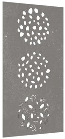 vidaXL Διακοσμητικό Κήπου Επιτοίχιο Σχ. Φύλλων 105x55 εκ Ατσάλι Corten