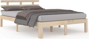 vidaXL Πλαίσιο Κρεβατιού 150 x 200 εκ. Μασίφ Ξύλο King Size
