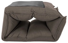 vidaXL Καρέκλα Δαπέδου Πτυσσόμενη Taupe Υφασμάτινη