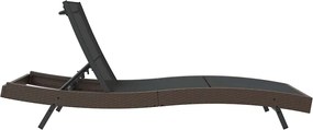 vidaXL Ξαπλώστρα 197 x 70 x 82 εκ. συνθετικό ρατάν