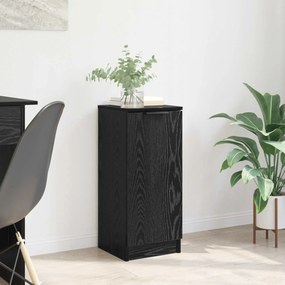 vidaXL Πλαϊνό γραφείο Μαύρη Οξυά 30 x 30 x 70 εκ. Επεξεργασμένο ξύλο