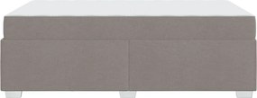 vidaXL Σκελετός Κρεβατιού Taupe 120 x 200 cm ύφασμα