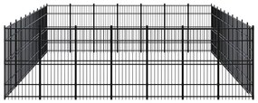 Κλουβί Σκύλου Εξωτερικού Χώρου 64,51 μ² από Ατσάλι - Μαύρο