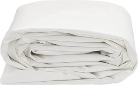 vidaXL Μουσαμάς Λευκός 1 x 2,5 μ. 650 γρ./μ²