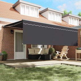 vidaXL Σκηνίτσα Αναδιπλούμενη Ανθρακί Γκρι 450 x 300 εκ