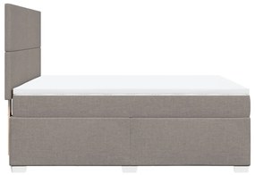 ΚΡΕΒΑΤΙ BOXSPRING ΜΕ ΣΤΡΩΜΑ TAUPE 160X200 ΕΚ. ΥΦΑΣΜΑΤΙΝΟ 3290536