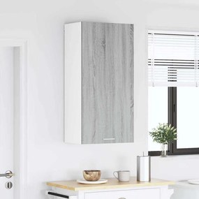 vidaXL Κρεμαστό ντουλάπι Γκρι Σομόνα και Λευκό 50 x 31 x 100 εκ.