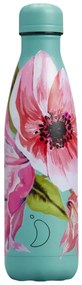 Μπουκάλι Θερμός Original Floral Chilly's με χωρητικότητα 500ml και διατήρηση θερμοκρασίας 12h ζεστό / 24h κρύο - Anemone