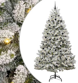 vidaXL Τεχνητό Χριστουγεννιάτικο Δέντρο Πράσινο και Λευκό 300 cm