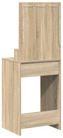 vidaXL Τραπέζι Μεταποίησης με Φωτισμό LED σε Sonoma Oak, 50x41x135 εκ.