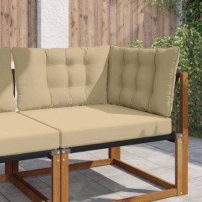 vidaXL Μαξιλάρι Καναπέ Εξωτερικού Χώρου 3 pcs Μπεζ Πολυεστέρας