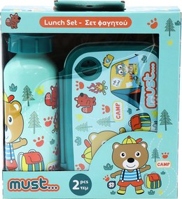 Φαγητοδοχείο 800ml & Παγούρι 500ml Must Camp 585675