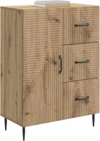 vidaXL Πλαϊνό γραφείο Artisan Δρυς 66 x 34,5 x 89,5 εκ