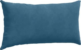 vidaXL Μαξιλάρι Καναπέ 2 τμχ. Βελούδο Μπλε 80 x 40 cm