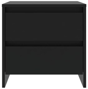 vidaXL Κομοδίνα 2 τεμ. Μαύρα 45 x 34,5 x 44,5 εκ. από Μοριοσανίδα