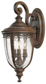 Φανάρι Απλίκα Φωτιστικό Τοίχου 3xE14 IP44 50cm English Bridle Elstead Lighting-FE-EB2-M-BRB-Μπρονζέ FE-EB2-M-BRB
