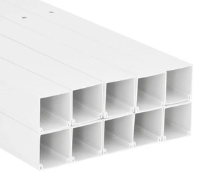 vidaXL Κανάλι Καλωδίων 150 x 50 χιλ. 10 μ. από PVC