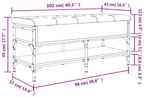 ΠΑΠΟΥΤΣΟΘΗΚΗ ΚΑΠΝΙΣΤΗ ΔΡΥΣ 102X42X45 ΕΚ. ΑΠΟ ΕΠΕΞΕΡΓΑΣΜΕΝΟ ΞΥΛΟ 835199