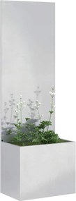 vidaXL Οθόνη Ιδιωτικότητας Κήπου Ασημί 50 x 32 x 150 εκ