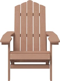 vidaXL Καρέκλα Κήπου Adirondack Καφέ από HDPE