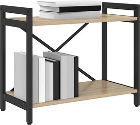 vidaXL Ράφι Βιβλίων Δρύς Sonoma 60 x 30 x 50 εκ. Επεξεργασμένο ξύλο