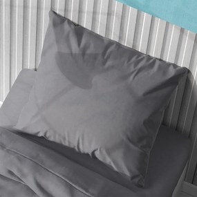 Μαξιλαροθήκη Solid 495 Dark Grey DimCol 50Χ70 50x70cm 100% Cotton