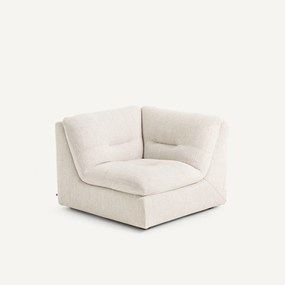 Γωνιακή πολυθρόνα σύνθεσης 90° από ύφασμα τύπου τουίντ, GIULIANO