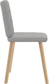 vidaXL Καρέκλες τραπεζαρίας 4 τεμ Cloud Grey Fabric