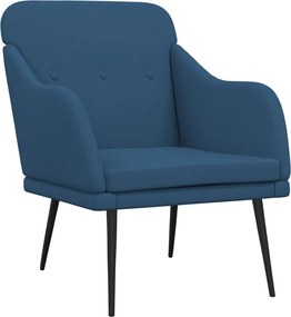 vidaXL Πολυθρόνα Μπλε 63 x 76 x 80 εκ. Υφασμάτινη